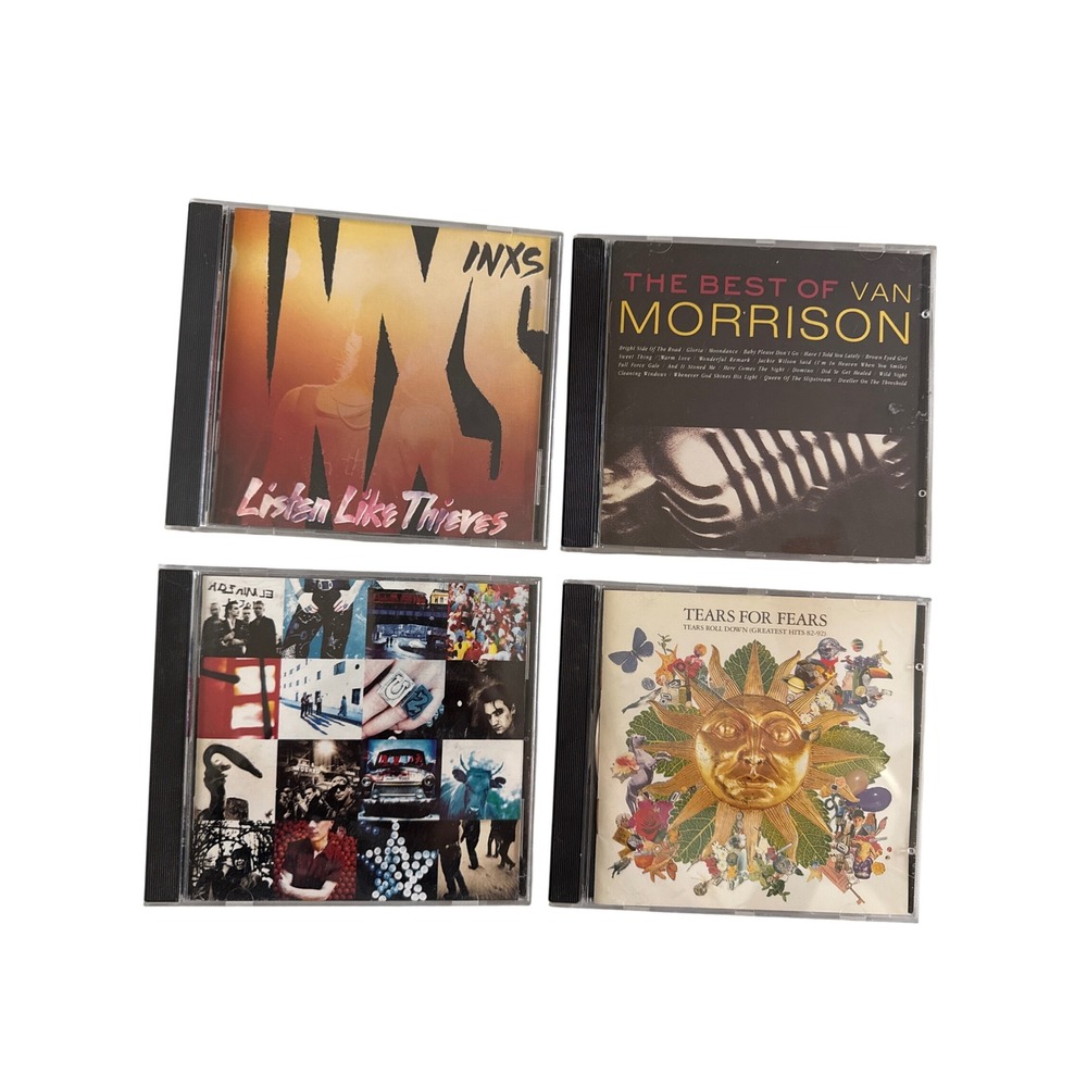 CD Lot INXS U2 Tears For Fears Van Morrison 80s 90s Rock Pop 4 Album‎ Set